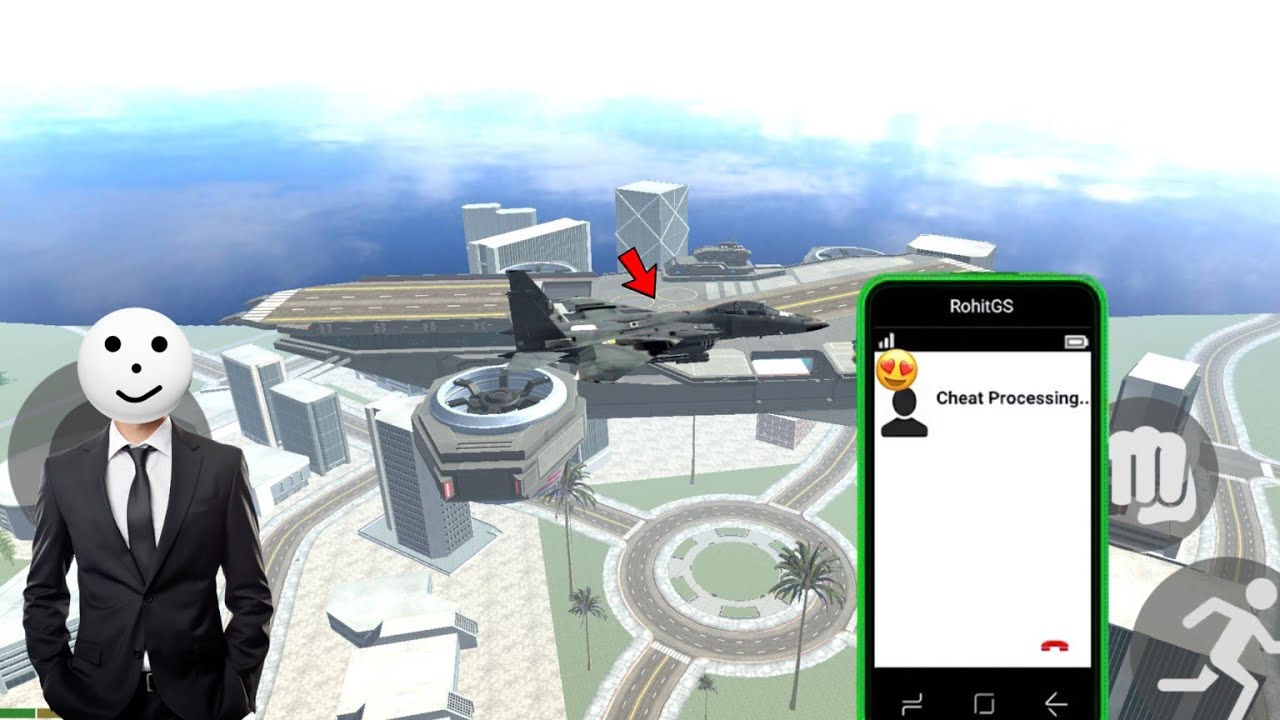 NEW UPDATE 🤑 HALICARRIER CHEAT CODE 🤩 ROBOT CHEAT CODE | INDIAN BIKE ...