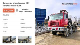 Sermac on chassis Astra HD7 concrete mixer truck