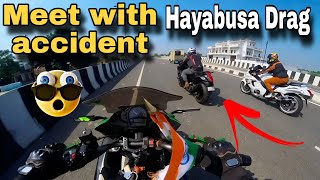 Ride gone wrong 😱 meet with an accident Hayabusa Drag | daily moto vlogs #motovlog 
