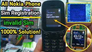 Nokia 105 "Sim Card Registration Failed" Nokia Phone "Invalid Sim" PTA Block Solution!