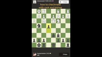 how to checkmate with rook and bishop #chess #checkmate #chesscom #chesstactics #chesstricks #blitze