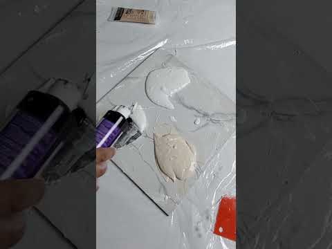 طريقة تحضير الوان الاكريلك والمعجون البارز بطريقة سهلة