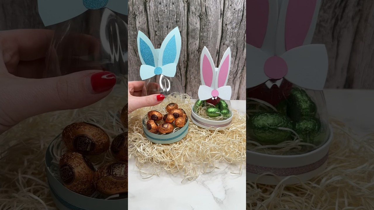 DIY Ostergeschenk aus PET-Flaschen #diy #geschenk #geschenkideen #present #mitbringsel #ostern