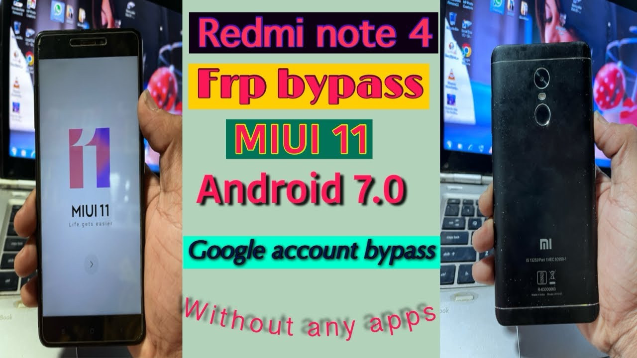 Redmi note 4 frp bypass || Note 4 google account bypass 2022 || 