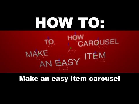 After Effects Tutorial - How To: Make an easy item carousel.