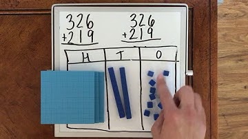 Addition 3 Digits using Base Ten Blocks