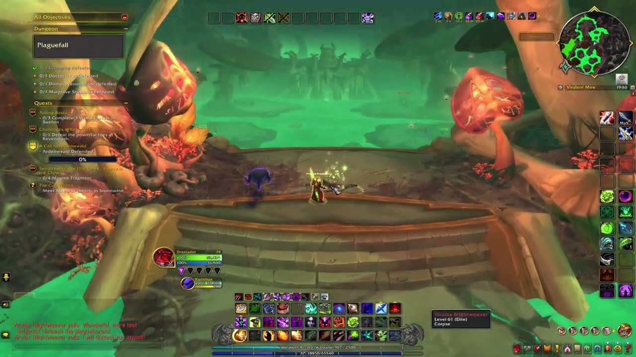 WoW Gaming - Shadowlands - Draxtador - Lvl74 - Void Elf - Destruction Warlock - 15Feb26-Part1