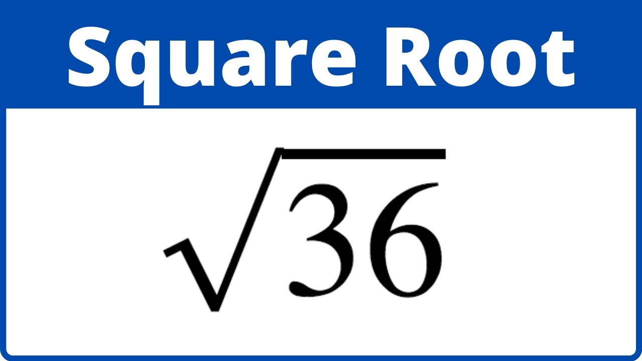 Squared root me. Square root. Корень из 36. Квадратный корень 36. Квадратный корень по английски.