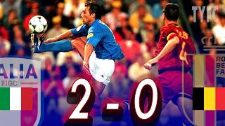 🇮🇹 Italy 2–1 Belgium 🇧🇪 | Euro 2000 Group Stage MD2