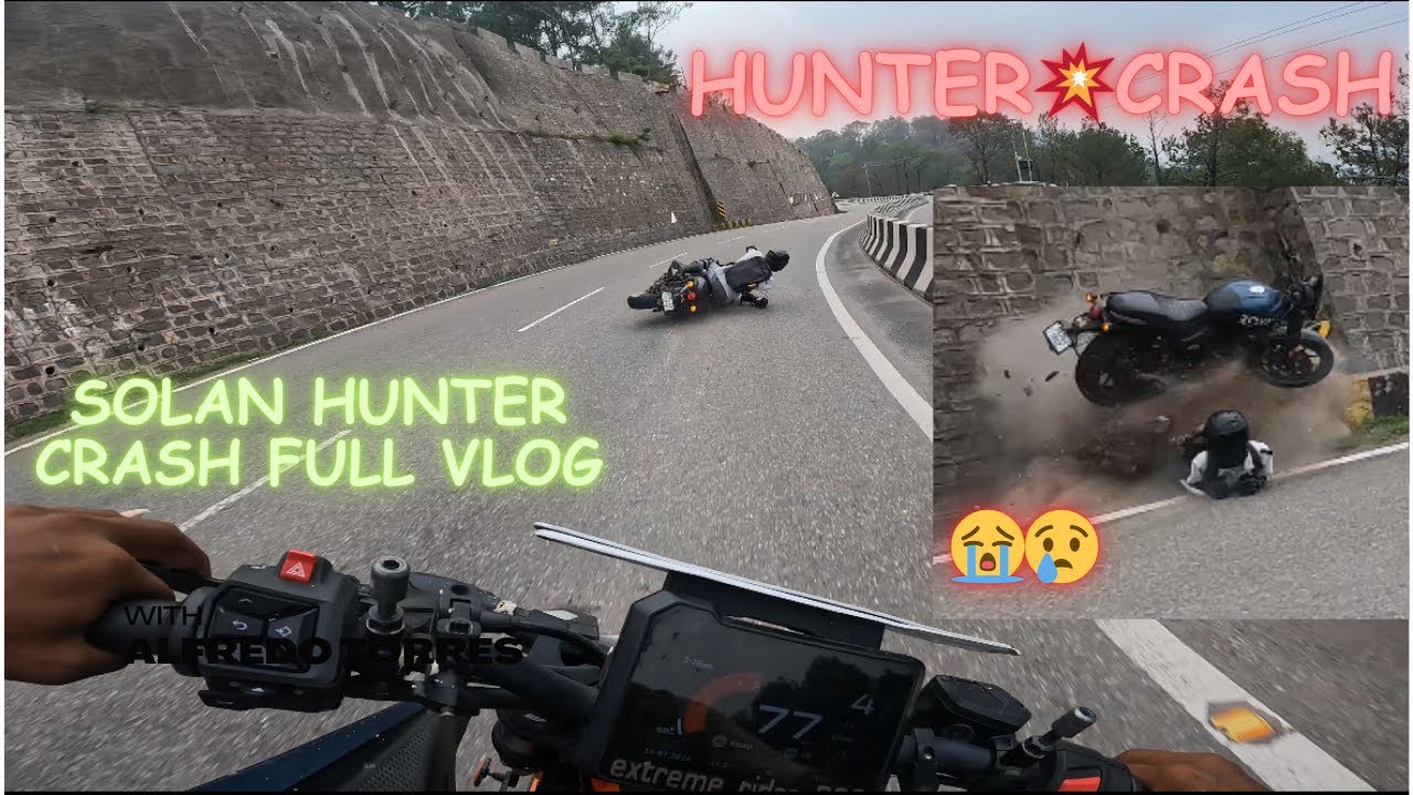 Hunter💥Crash vlog finally aagya😭#automobile ktm #hunter350 #viral #sad #ktm #youtubeshorts #zx10