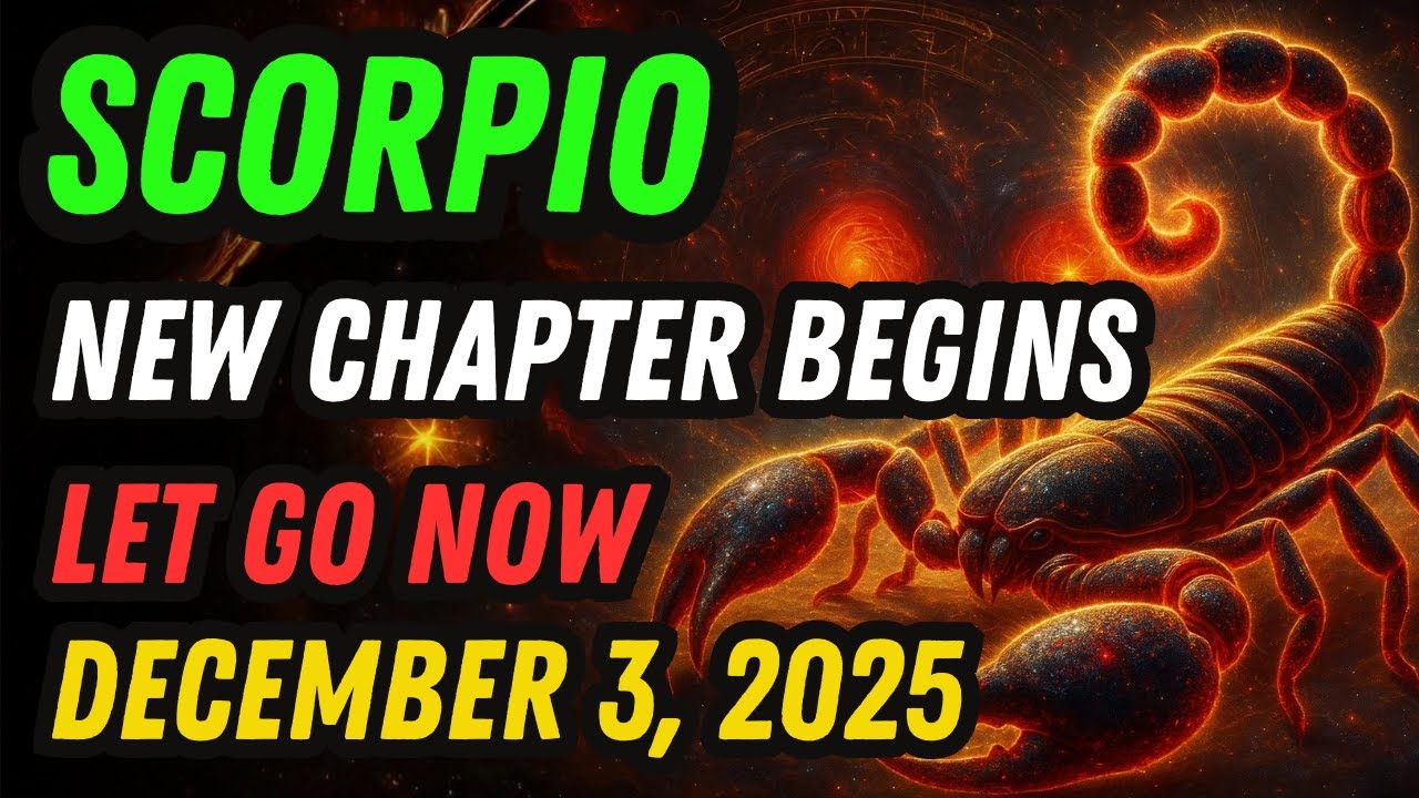 Scorpio ♏ 🌙 TRANSFORMATION DAY — OUT WITH THE OLD ENERGY 🧐 DEC 3 2025 🔮