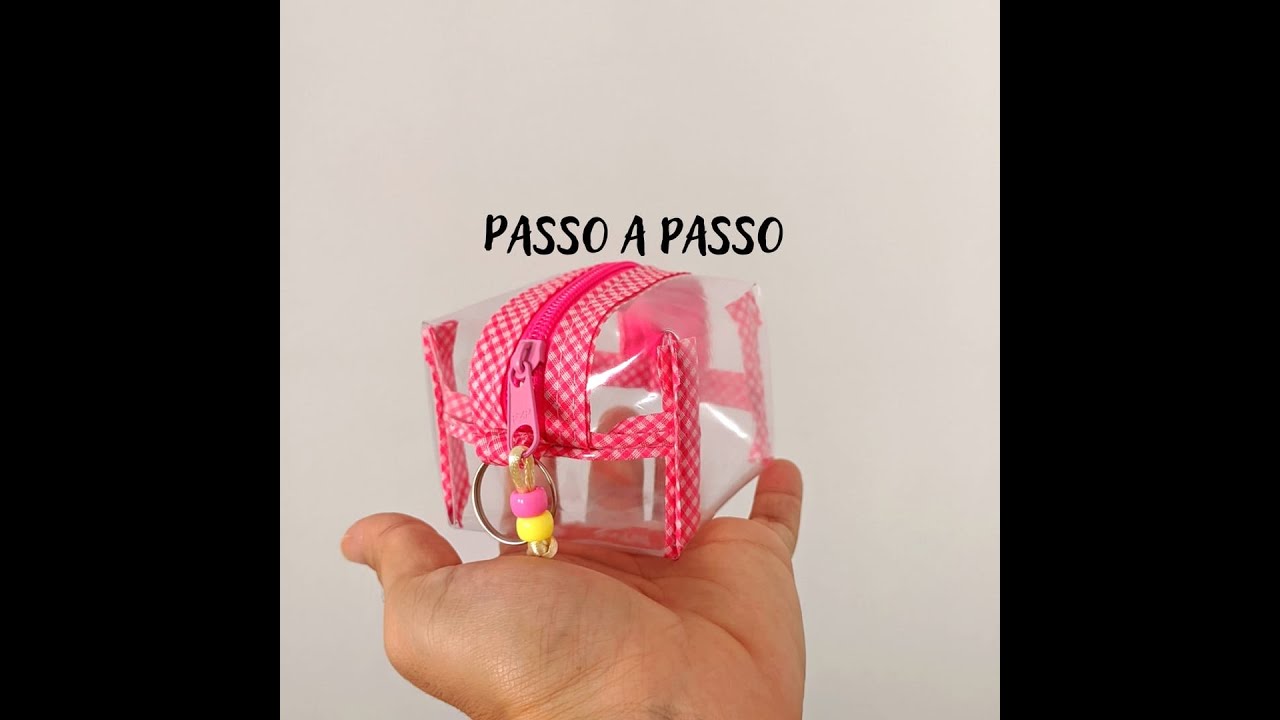 Mini necessaire plástica #passoapasso #costuracriativa #necessaire
