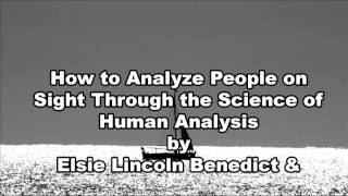 How To Analyze People on Sight, Chapter 4 by Elisie Lincoln Benedict