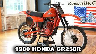 SQUIRRELED AWAY FOR 46 YEARS MINT ORIGINAL HONDA CR250R