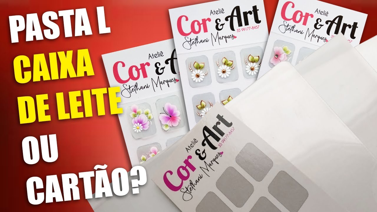 Aula 01 - Curso Gratuito de Adesivos de Unha (Caixa de Leite, Cartão ou Pasta L)