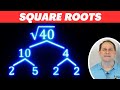 Fastest Way to Simplify a Square Root - Factor Trees