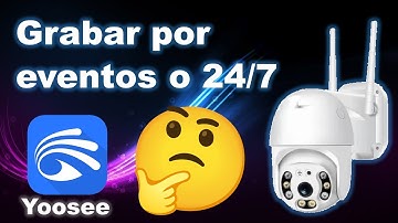 YOOSEE Grabación continua 24 7 o por eventos