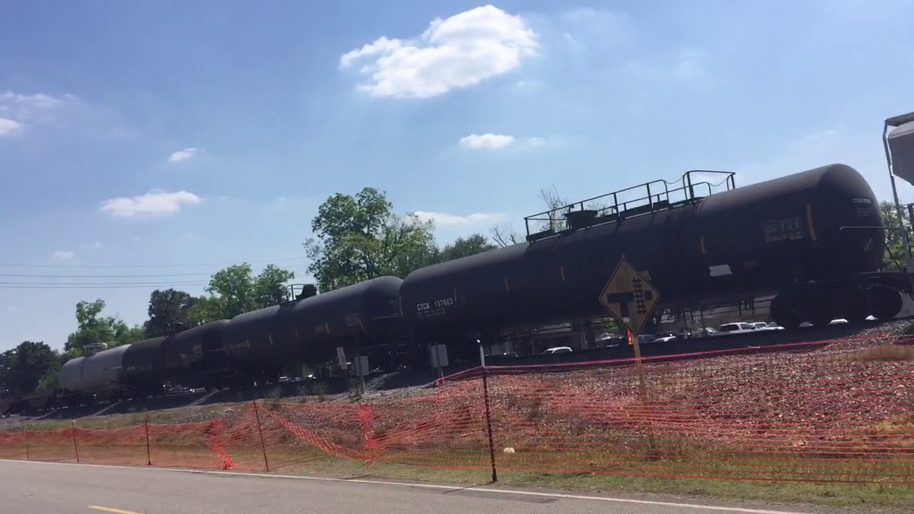 BNSF through Old Town Spring, TX