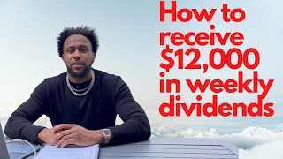 Wealth Squad Chris $12,000 this week from dividends. Get money, buy income