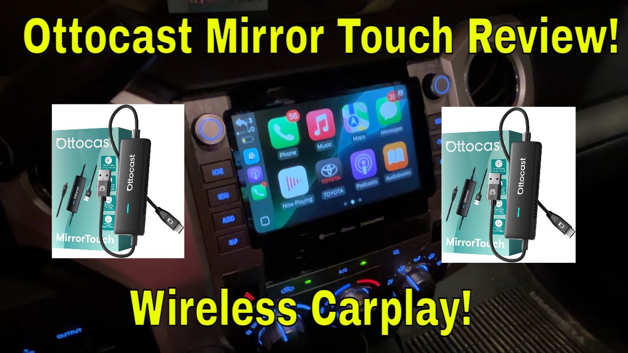 Обзор беспроводного адаптера CarPlay Ottocast Mirror Touch! Лучший беспроводной адаптер CarPlay н...