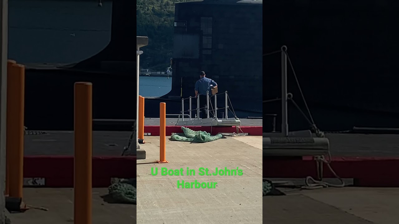 Canada’s Navy. Submarine in St.John’s Harbour
