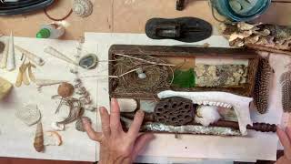 Found Object assemblage Art - Have You Ever Wandered Time Lapse