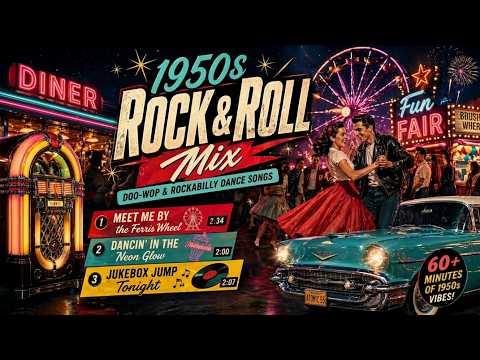 Rock Around the Jukeboxロカビリー This Feels Like a Real 1950s Night… 🎶 Rock & Roll Jukebox Mix