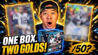 TWO HUGE GOLDS!? 2025 Topps Chrome Football Sapphire Box $3,000+ per BOX