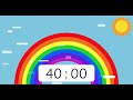 Rainbow timer 40 minute 