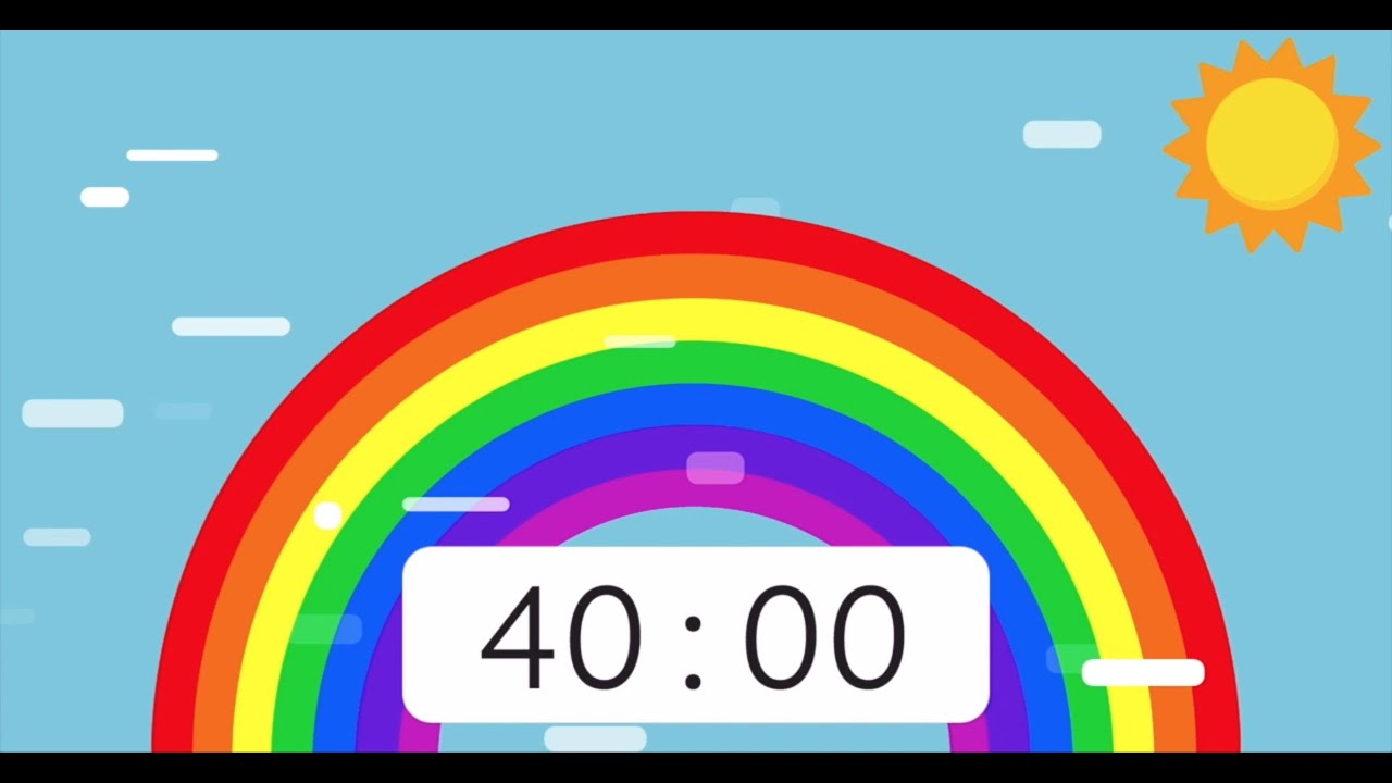 Rainbow Timer 40 Minute - YouTube