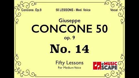 Concone 50 Op 9 No 14 Medium Voice 콘코네 중성용 