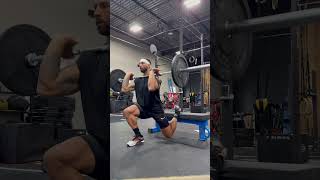 Front Rack RFESS (rear foot elevated split squat)