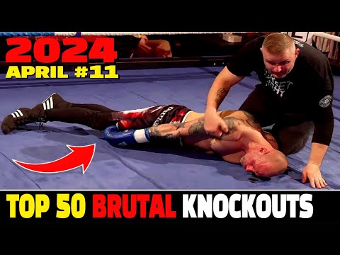 Top 50 Savege Knockouts in April 2024 #11 (Muay Thai•MMA•Kickboxing•Boxing)