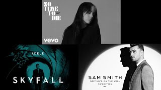 Skyfall, No Time to Die and Writing's on the Wall MASHUP- Showcasing how similar all these songs are