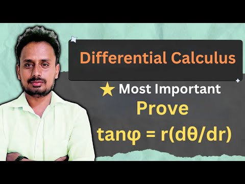 VTU Advanced Mathematics-I | Polar Curves | Prove tanφ = r(dθ/dr ...