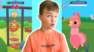 Can monkey steel a meet from the Lion? | Animal Care Game with Ima screenshot 3
