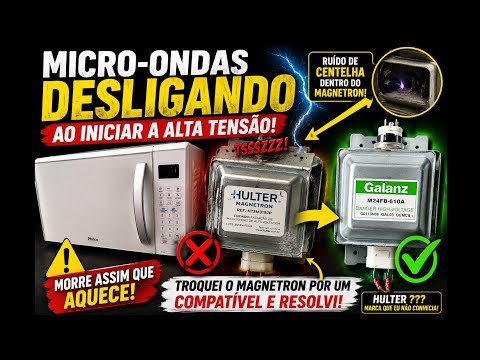 MICROONDAS DESARMANDO NA ALTA TENSÃO ⚡ | Veja o motivo...