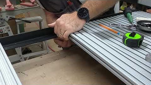 Installing an aluminum extrusion bed in the shapeoko 3 xxl  CNC.