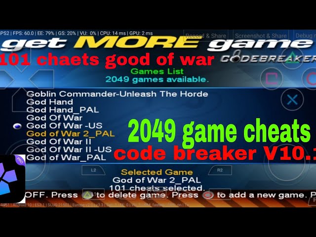 Codebreaker V10.1 Updated 2048Games PAL & NTSC Full Tutorial 