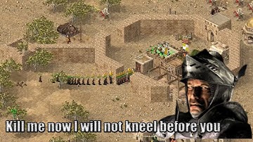 Stronghold Crusader - Trail Walkthrough Mission 6.The Endless Desert- Speedrun