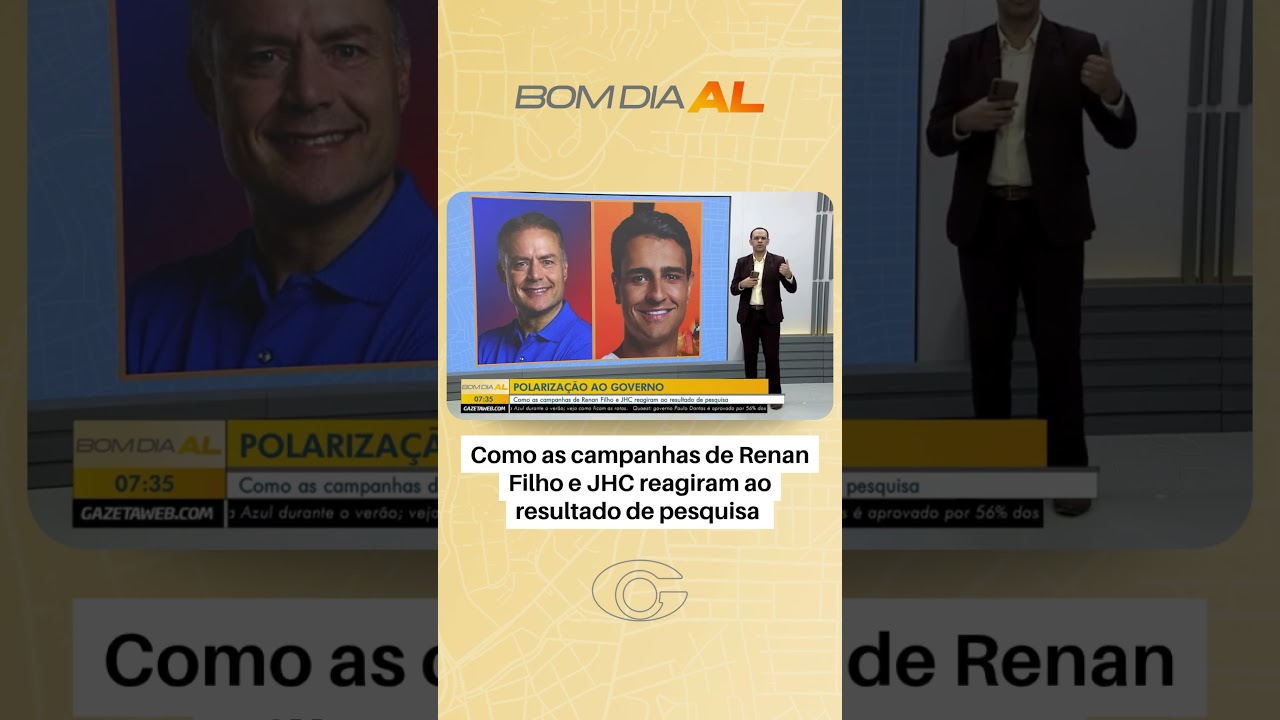 Como as campanhas de Renan Filho e JHC reagiram ao resultado de pesquisa