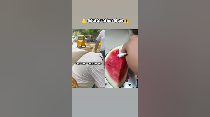 How to check if your watermelon is injected w/chemicals #healthyeating #adulteration #sciencefacts