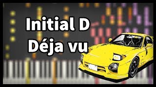 Initial D Déja Vu Piano (Synthesia)