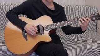 Video thumbnail of "李千娜 - 不曾回來過 (acoustic guitar solo)"