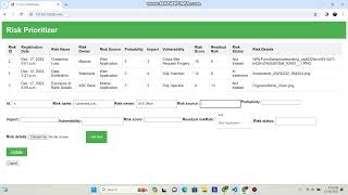 Risk Management Tool screenshot 3