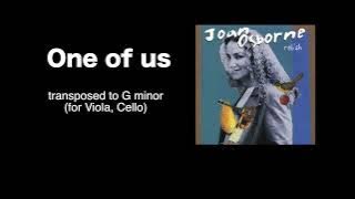 Joan Osborne - One of us / transposed to G minor(for a Viola or a Cello)