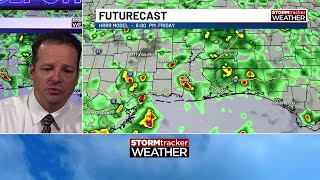 After today humidity will increase with wet pattern ahead