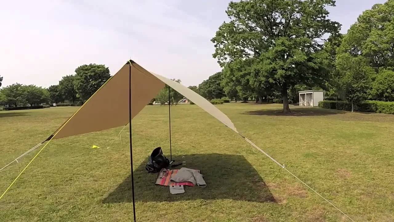 Tatonka 2tc Tarp With Nemo Adjustable Pole M 180cm タトンカタープ2tc 試し張り Youtube