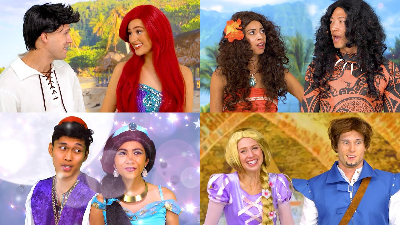 Princess Music Medley Arial Moana Rapunzel and Jasmine