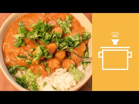 Silently Cooking - Sweet Potato and Chickpea Curry
